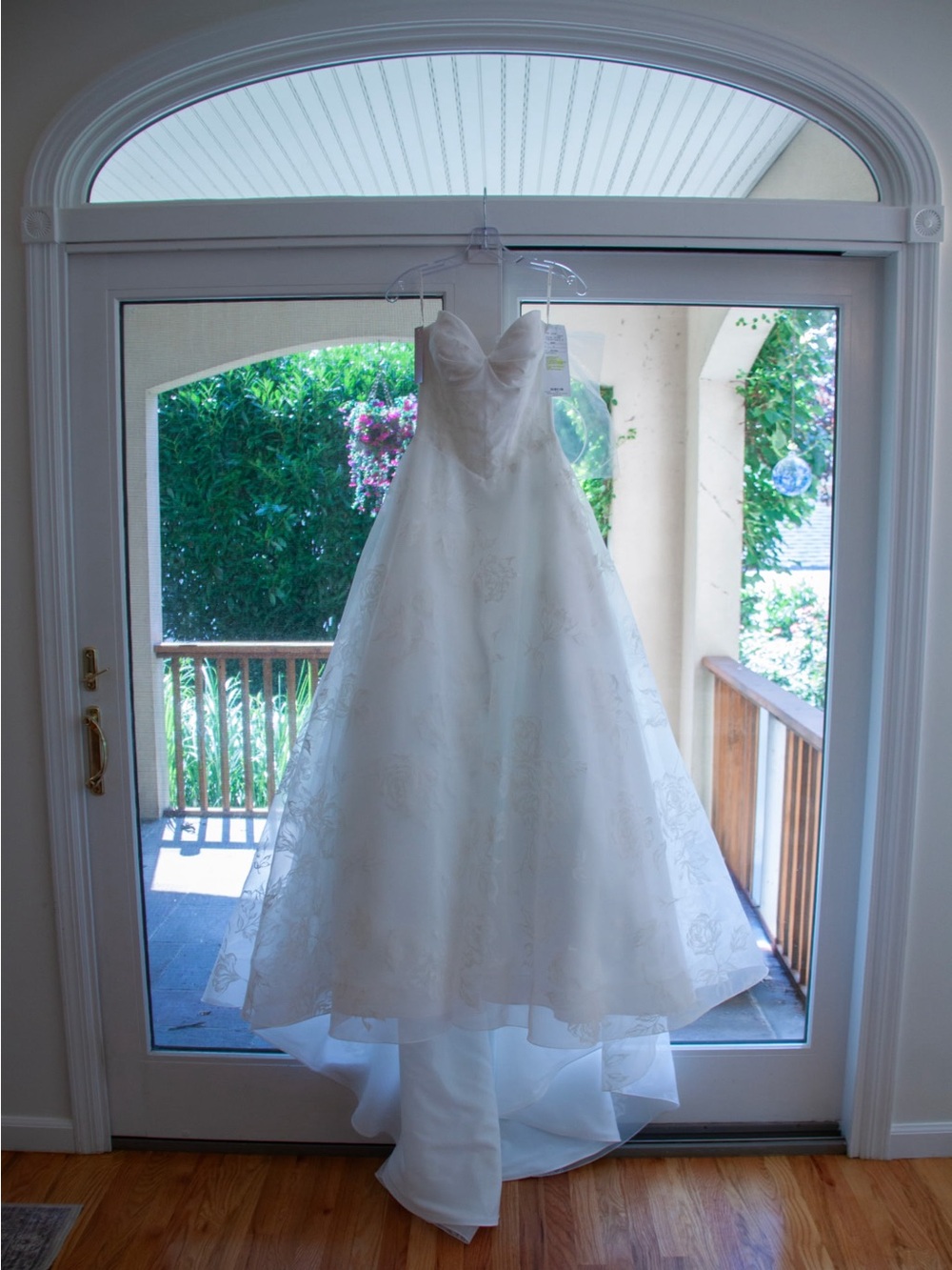 Mikaella Bridal White Strapless A-Line Wedding Gown
